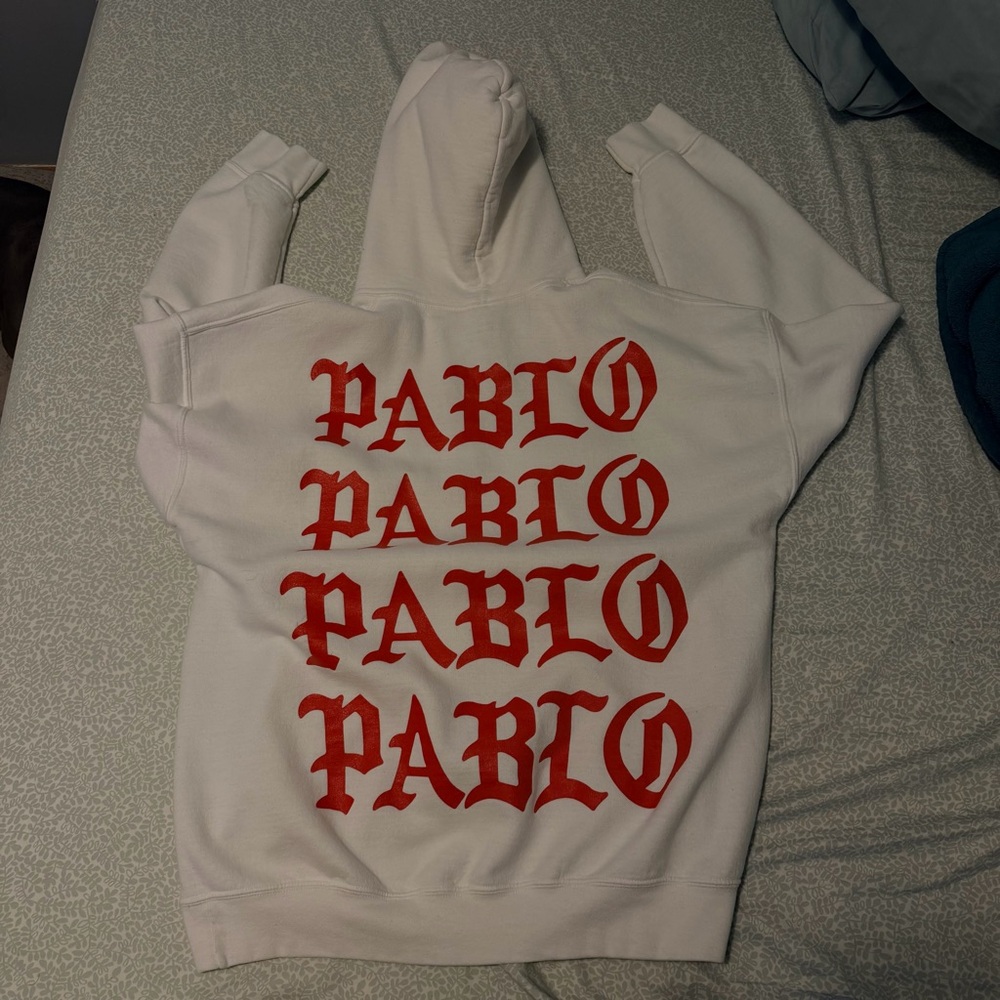 Yeezy White and Red Men's Sweater